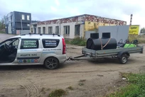 Монтаж септика ЭКО-Л 3 с принудительным выбросом в деревне Аристово